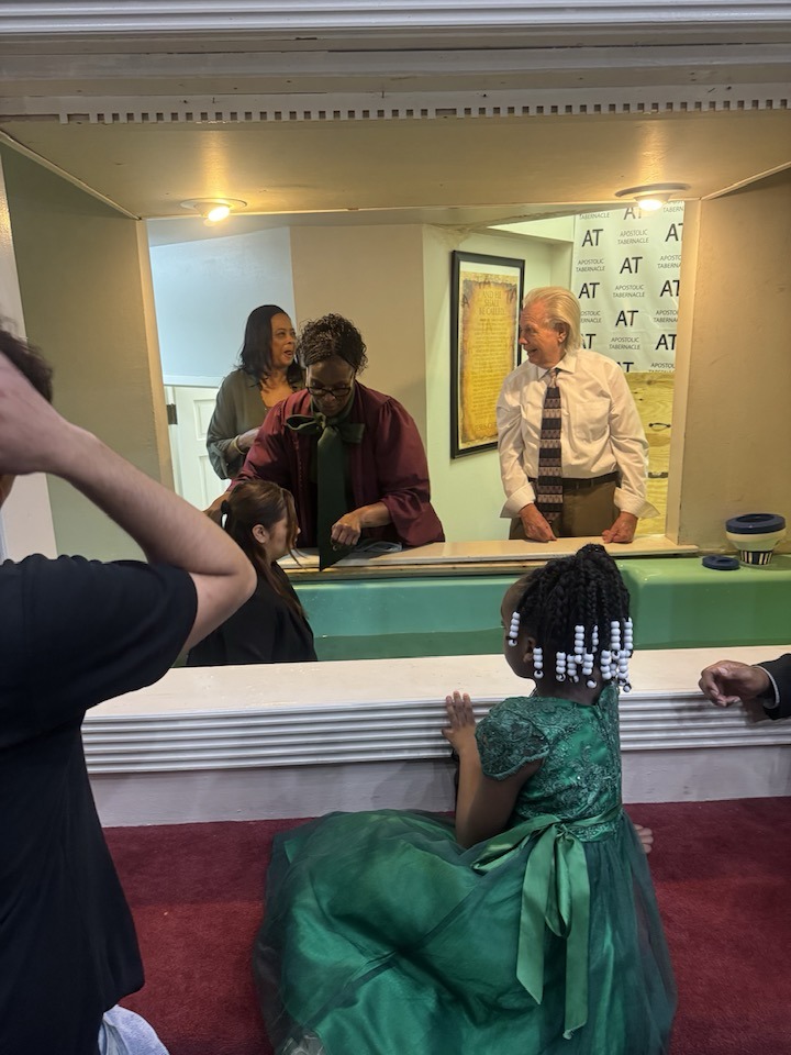 Celebration after baptism